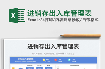 2025进销存出入库管理表