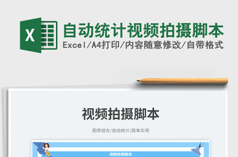 2025自动统计视频拍摄脚本