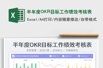 2025半年度OKR目标工作绩效考核表