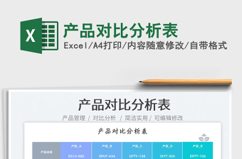 2025产品对比分析表