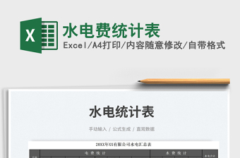 2025水电费统计表