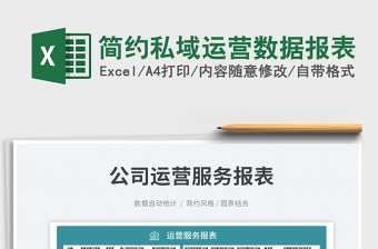2025简约私域运营数据报表