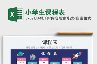 2025小学生课程表