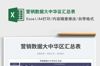 2025营销数据大中华区汇总表