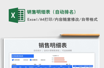 2025销售明细表（自动排名）