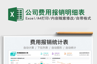 2025公司费用报销明细表