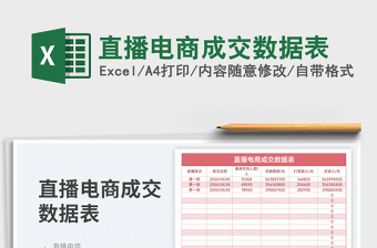 2025直播电商成交数据表