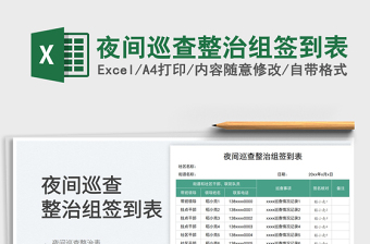 2025夜间巡查整治组签到表