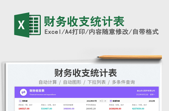 2025财务收支统计表