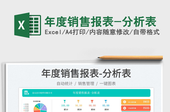 2025年度销售报表-分析表