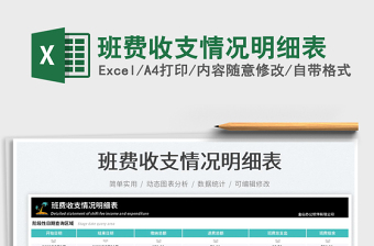 2025班费收支情况明细表
