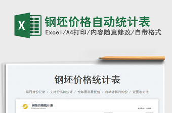 2025钢坯价格自动统计表