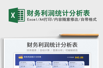 2025财务利润统计分析表