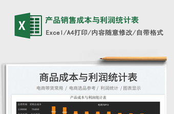 2025产品销售成本与利润统计表