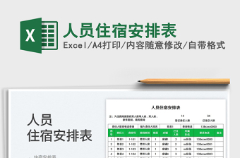 2025人员住宿安排表