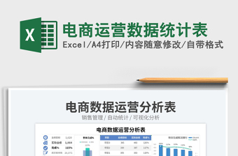 2025电商运营数据统计表