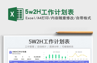 20255w2H工作计划表