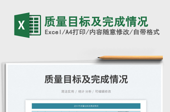 2025质量目标及完成情况