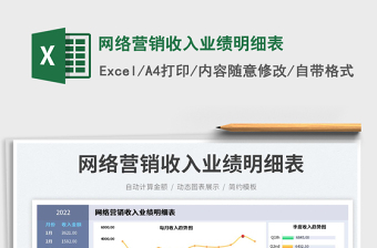 2025网络营销收入业绩明细表