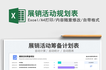 2025展销活动规划表