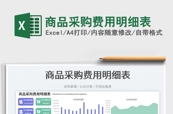 2025商品采购费用明细表