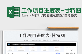 项目进度表甘特图