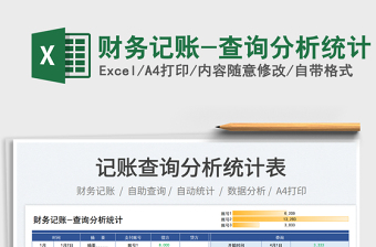 2025财务记账-查询分析统计