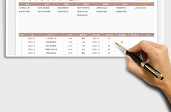 2025个人日常工作安排表
