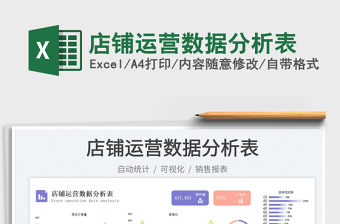 2025店铺运营数据分析表