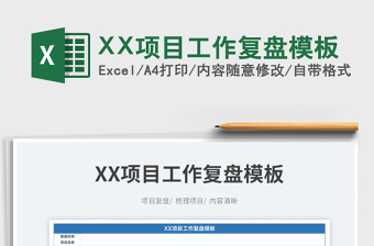 2025XX项目工作复盘模板