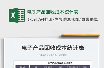 2025电子产品回收成本统计表