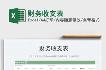 2025财务收支表