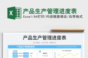 2025产品生产管理进度表