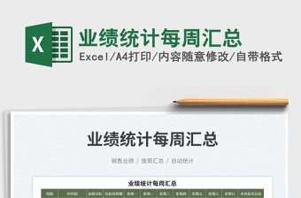 2025业绩统计每周汇总