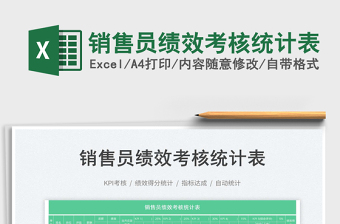 2025销售员绩效考核统计表