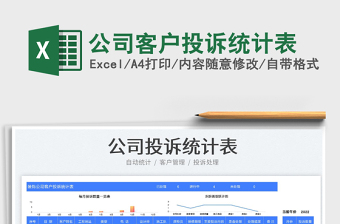 2025公司客户投诉统计表