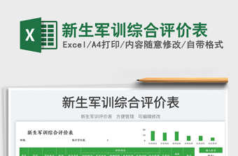 2025新生军训综合评价表