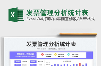 2025发票管理分析统计表