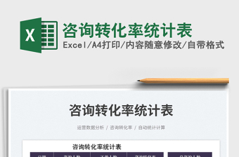 2025咨询转化率统计表