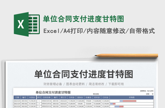 2025单位合同支付进度甘特图
