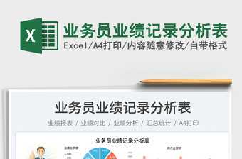 2025业务员业绩记录分析表免费下载