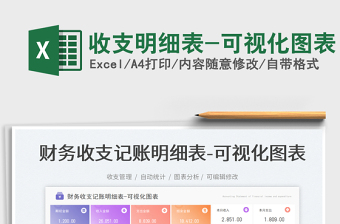 2025收支明细表-可视化图表免费下载