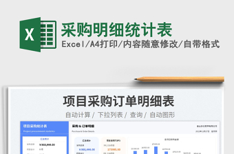 2025采购明细统计表免费下载