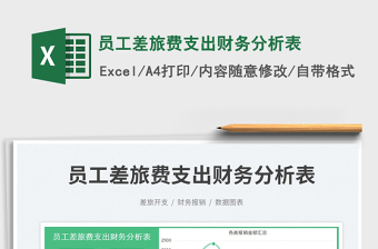 2025员工差旅费支出财务分析表免费下载