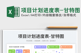 2025项目计划进度表-甘特图免费下载