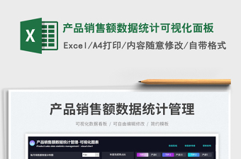 2025产品销售额数据统计可视化面板免费下载