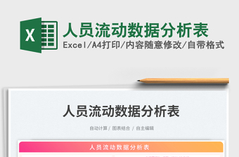 2025人员流动数据分析表免费下载