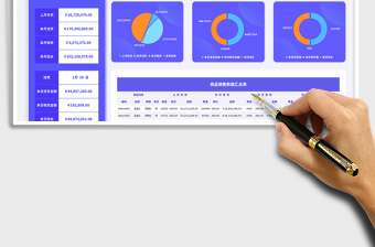 2025蓝色商务风零售行业销售数据进销余分析报表（月度）免费下载