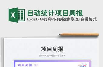 2025自动统计项目周报免费下载