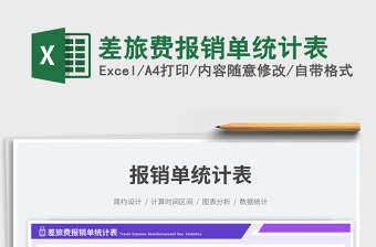 2025差旅费报销单统计表免费下载